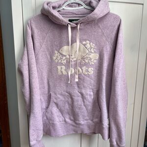 Roots Women's Purple Hoodie Sweater - Medium